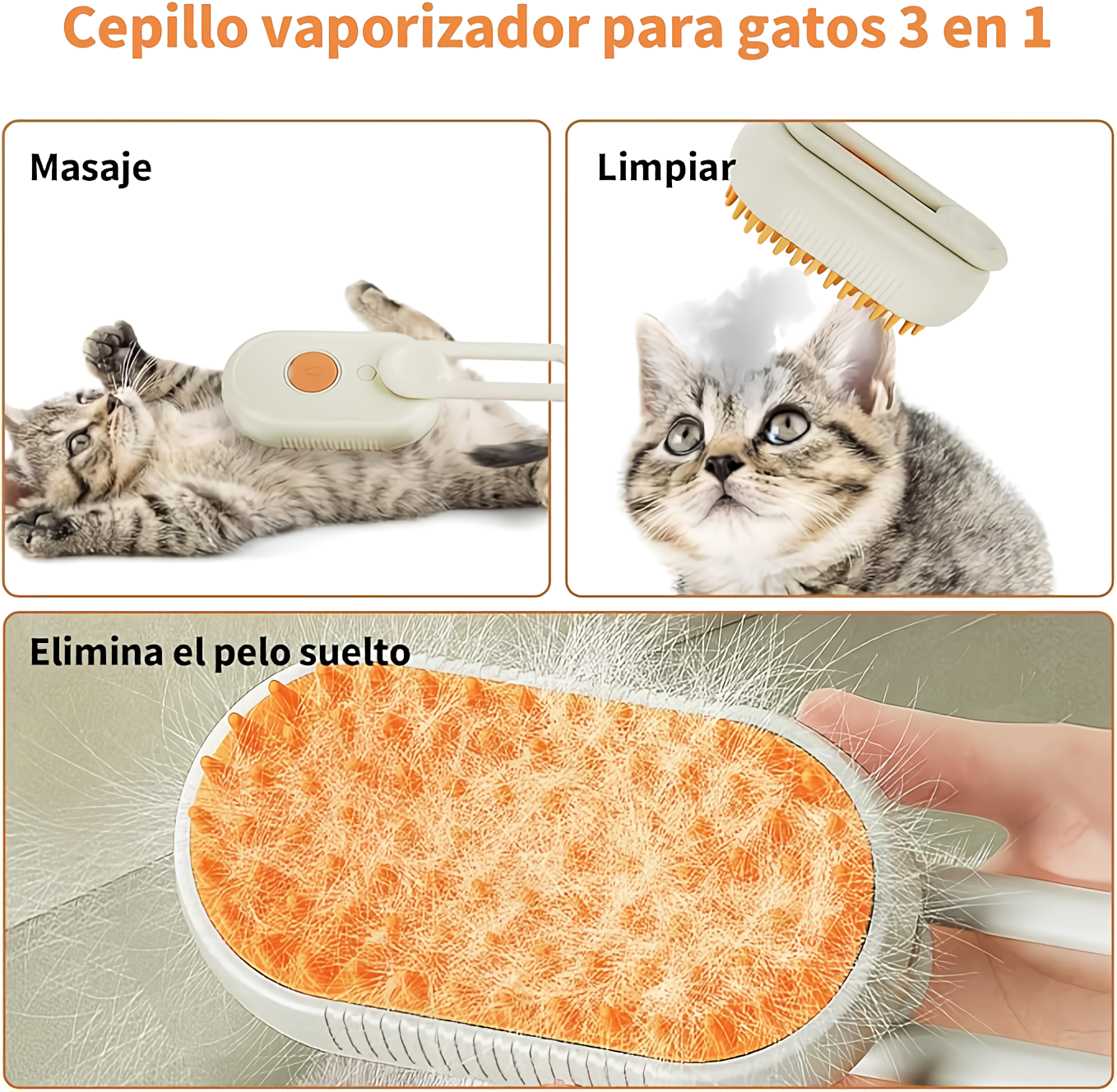 CEPILLO A VAPOR PARA MASCOTA UNA FORMA NOVEDOSA DE ELIMINAR LOS PELOS